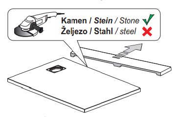 Tuš kade Stone rezanje 2