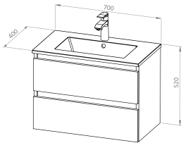 Baza STELLA 70 s umivaonikom