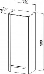 Viseća omarica CHARM 35x90