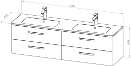 Omarica CHARM 160 z umivalnikom