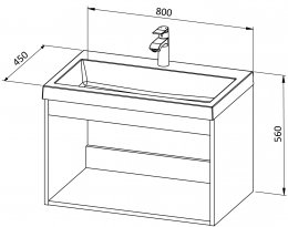 Omarica BASIC 80 z umivalnikom