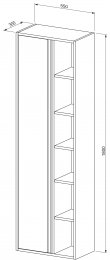 Hochschrank CONNECT 55x180
