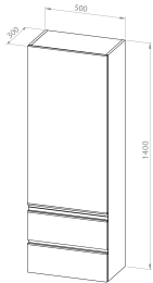 Kolona LYRA 50x140, L/D