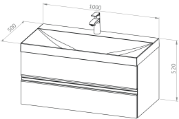 Baza LYRA 100 s umivaonikom*