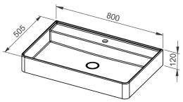 Umivaonik ARDEA 80, viseći