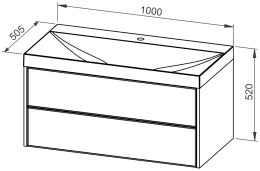 Baza MYRA 100 s umivaonikom