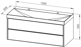 Baza MYRA 120 s umivaonikom